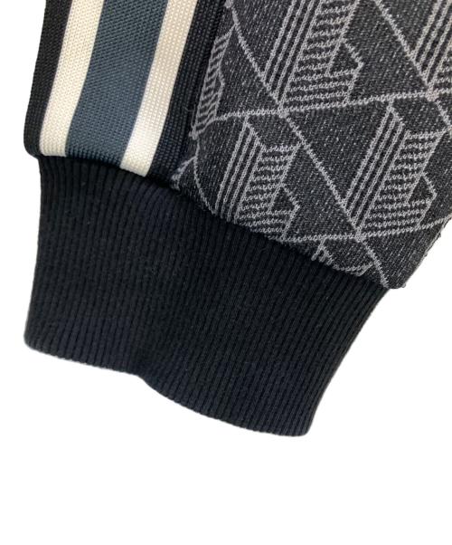 LACOSTE（ラコステ）LACOSTE (ラコステ) トラックジャケット モノグラムジャカードトラックジャケット ブラック サイズ:3の古着・服飾アイテム