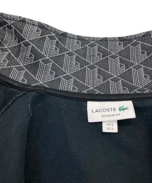 LACOSTE（ラコステ）LACOSTE (ラコステ) トラックジャケット モノグラムジャカードトラックジャケット ブラック サイズ:3の古着・服飾アイテム
