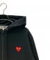 中古・古着 PLAY COMME des GARCONS (プレイコムデギャルソン) ジップパーカー 	Zip-Up Hoodie With Red Emblem Black ブラック サイズ:XL：15000円
