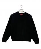 SUPREMEシュプリーム）の古着「ニット 24AW Flocked Logo Sweater」｜ブラック