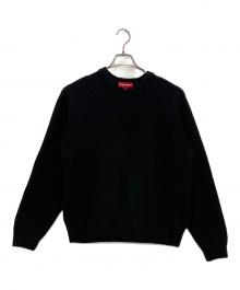 SUPREME（シュプリーム）の古着「ニット 24AW Flocked Logo Sweater」｜ブラック