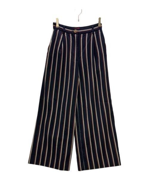 Vivienne Westwood（ヴィヴィアンウエストウッド）Vivienne Westwood (ヴィヴィアンウエストウッド) スラックス ネイビー×レッド サイズ:02の古着・服飾アイテム