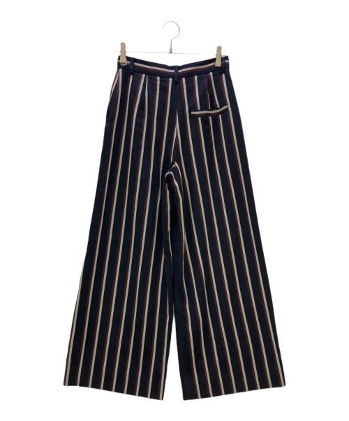Vivienne Westwood（ヴィヴィアンウエストウッド）Vivienne Westwood (ヴィヴィアンウエストウッド) スラックス ネイビー×レッド サイズ:02の古着・服飾アイテム