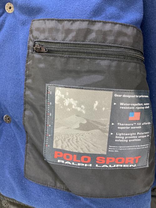 POLO SPORT（ポロスポーツ）POLO SPORT (ポロスポーツ) 中綿ジャケット 90s ブラック サイズ:Lの古着・服飾アイテム