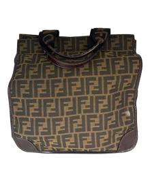 FENDI（フェンディ）の古着「折りたたみ式トートバッグ　ズッカ」｜ベージュ