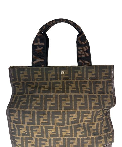 FENDI（フェンディ）FENDI (フェンディ) 折りたたみ式トートバッグ　ズッカ ベージュの古着・服飾アイテム