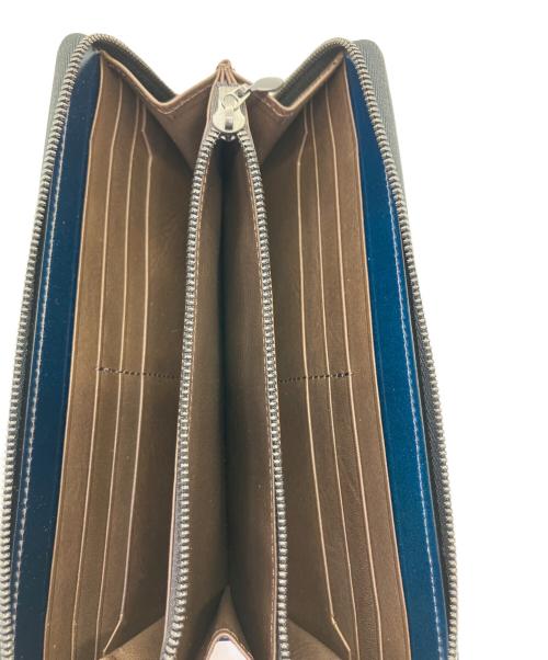 YUHAKU（ユハク）YUHAKU (ユハク) 長財布 ブルーの古着・服飾アイテム