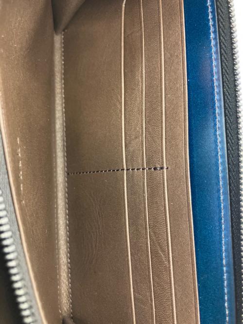 YUHAKU（ユハク）YUHAKU (ユハク) 長財布 ブルーの古着・服飾アイテム