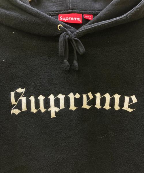 SUPREME（シュプリーム）Supreme (シュプリーム) reverse fleece hooded sweatshirts ブラック サイズ:Lの古着・服飾アイテム