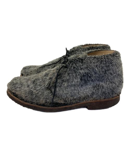 COMME des GARCONS HOMME PLUS（コムデギャルソンオムプリュス）COMME des GARCONS HOMME PLUS (コムデギャルソンオムプリュス) フェイクファーデザートブーツ グレー サイズ:27cmの古着・服飾アイテム