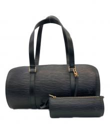 LOUIS VUITTON（ルイ ヴィトン）の古着「ボストンバッグ エピ ポーチ付」｜ブラック