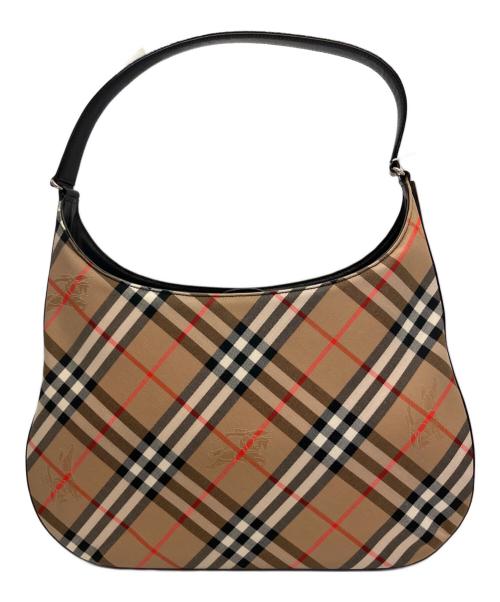 Burberry's（バーバリーズ）Burberry's (バーバリーズ) セミショルダーバッグ 	シャドーホース ベージュ×ブラック 未使用品の古着・服飾アイテム