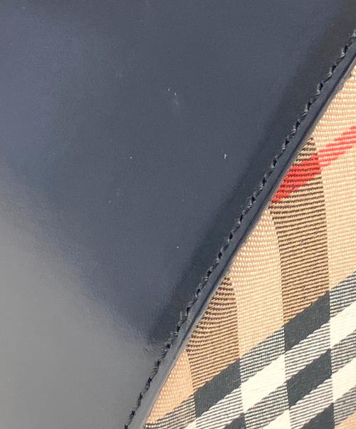 Burberry's（バーバリーズ）Burberry's (バーバリーズ) セミショルダーバッグ 	シャドーホース ベージュ×ブラック 未使用品の古着・服飾アイテム