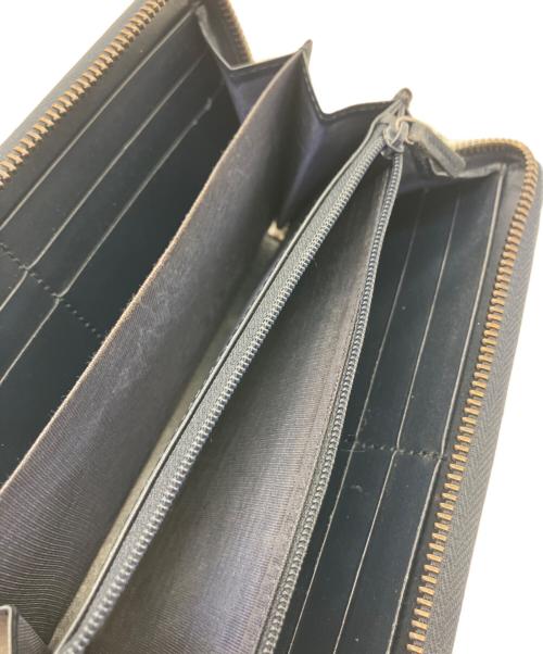 GUCCI（グッチ）GUCCI (グッチ) ラウンドファスナー財布 ネイビーの古着・服飾アイテム