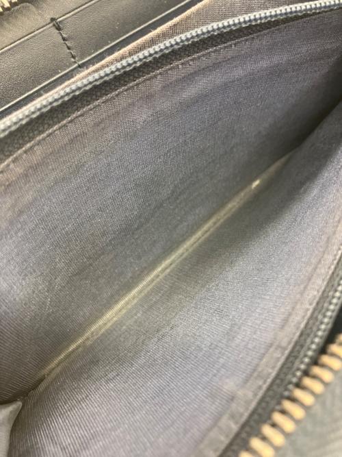 GUCCI（グッチ）GUCCI (グッチ) ラウンドファスナー財布 ネイビーの古着・服飾アイテム