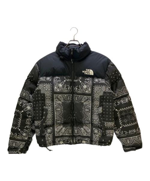 THE NORTH FACE（ザ ノース フェイス）THE NORTH FACE (ザ ノース フェイス) ダウンジャケット PRINTED 1996 RETRO NUPTSE JACKET ブラック サイズ:Lの古着・服飾アイテム