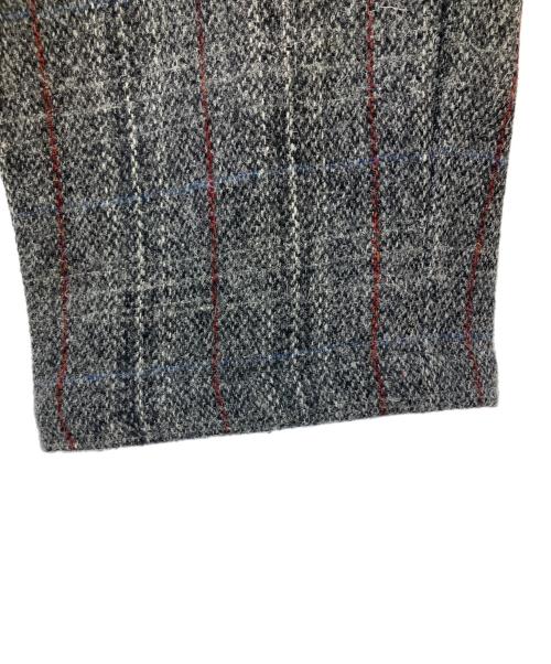 Harris Tweed（ハリスツイード）Harris Tweed (ハリスツイード) stussy (ステューシー) ウールパンツ グレー×ブルー サイズ:Lの古着・服飾アイテム