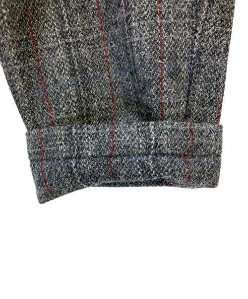 Harris Tweed（ハリスツイード）Harris Tweed (ハリスツイード) stussy (ステューシー) ウールパンツ グレー×ブルー サイズ:Lの古着・服飾アイテム