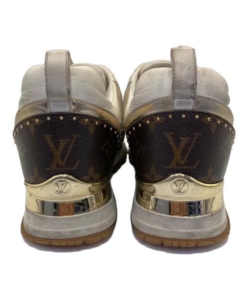 LOUIS VUITTON（ルイ ヴィトン）LOUIS VUITTON (ルイ ヴィトン) ランアウェイラインスニーカー ホワイト×ブラウン サイズ:24.5cmの古着・服飾アイテム