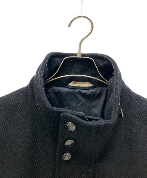 BOSS（ボス）BOSS (ボス) ショートコート スタンドカラー グレー サイズ:52の古着・服飾アイテム