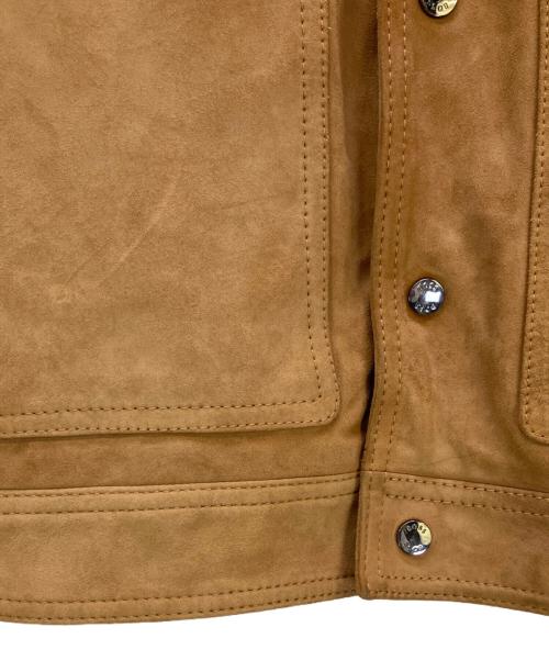BOSS（ボス）BOSS (ボス) スエードレザージャケット Mahdi ブラウン サイズ:50の古着・服飾アイテム