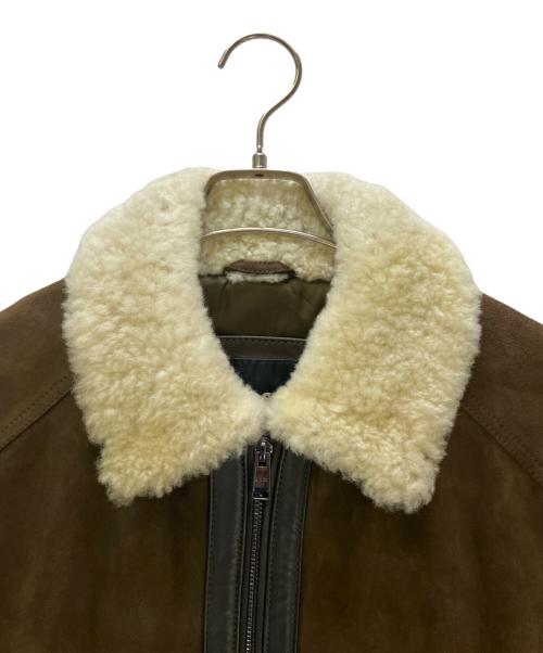 BOSS（ボス）BOSS (ボス) レザージャケット C-Montel ブラウン サイズ:48の古着・服飾アイテム