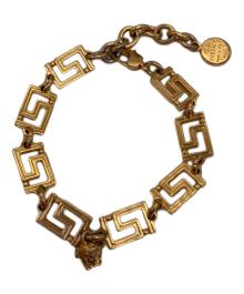 VERSACE（ヴェルサーチ）の古着「チェーンブレスレット グレカブレスレット」｜ゴールド（カラー）