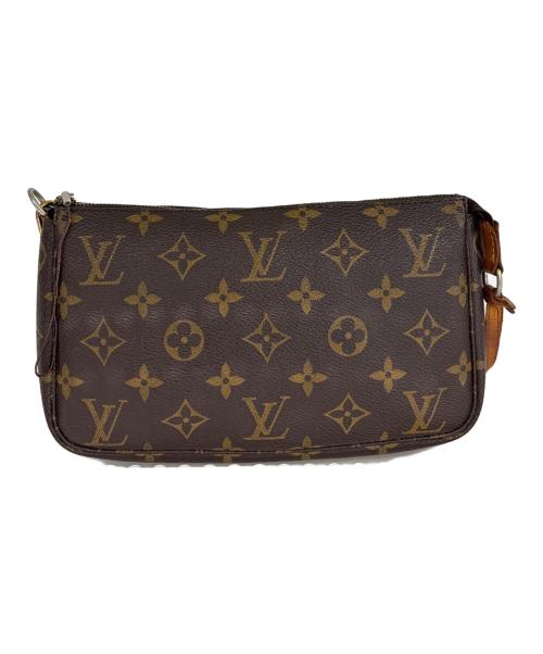 LOUIS VUITTON（ルイ ヴィトン）LOUIS VUITTON (ルイ ヴィトン) ショルダーポーチ　ポシェット・アクセソワール ブラウンの古着・服飾アイテム