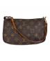 LOUIS VUITTON（ルイ ヴィトン）の古着「ショルダーポーチ　ポシェット・アクセソワール」｜ブラウン