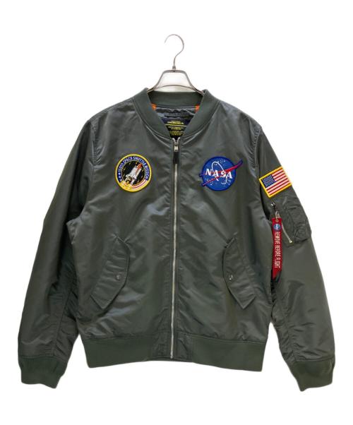 ALPHA（アルファ）ALPHA (アルファ) フライトジャケット オリーブ サイズ:2XLの古着・服飾アイテム