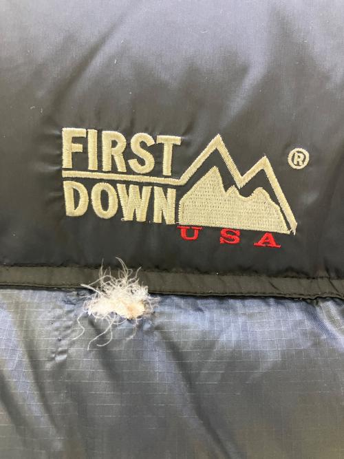 FIRST DOWN（ファーストダウン）FIRST DOWN (ファーストダウン) ダウンジャケット ブラック サイズ:Mの古着・服飾アイテム