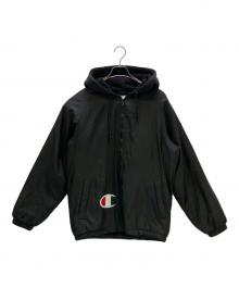 Champion×SUPREME（チャンピオン×シュプリーム）の古着「ジャケット 17AW champion Sherpa Lined Hooded Jacket」｜ブラック
