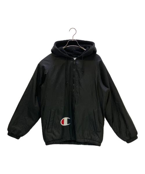 Champion（チャンピオン）Champion (チャンピオン) SUPREME (シュプリーム) ジャケット 17AW champion Sherpa Lined Hooded Jacket ブラック サイズ:Sの古着・服飾アイテム
