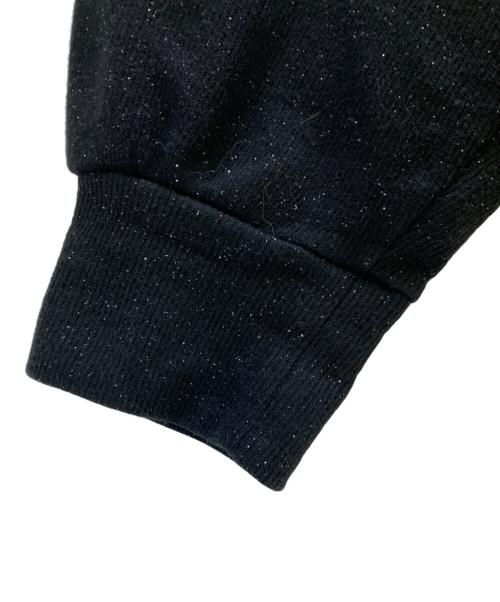 THE RED THREAD（ザ・レッド・スレッド）THE RED THREAD (ザ・レッド・スレッド) スウェット S mid-sleeve hoodie cropped ブラック サイズ:Freeの古着・服飾アイテム