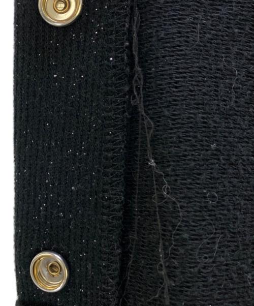 THE RED THREAD（ザ・レッド・スレッド）THE RED THREAD (ザ・レッド・スレッド) スウェット S mid-sleeve hoodie cropped ブラック サイズ:Freeの古着・服飾アイテム