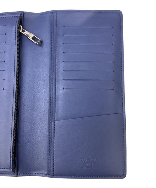 LOUIS VUITTON（ルイ ヴィトン）LOUIS VUITTON (ルイ ヴィトン) 長財布　ポルトフォイユ・ブラザ NM ネイビーの古着・服飾アイテム