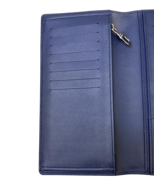 LOUIS VUITTON（ルイ ヴィトン）LOUIS VUITTON (ルイ ヴィトン) 長財布　ポルトフォイユ・ブラザ NM ネイビーの古着・服飾アイテム