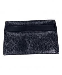 LOUIS VUITTON（ルイ ヴィトン）の古着「カードケース　モノグラム ポルト・カルト・ダブル」｜ブラック