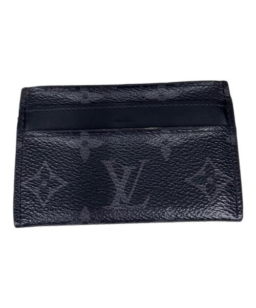 LOUIS VUITTON（ルイ ヴィトン）LOUIS VUITTON (ルイ ヴィトン) カードケース　モノグラム ポルト・カルト・ダブル ブラックの古着・服飾アイテム
