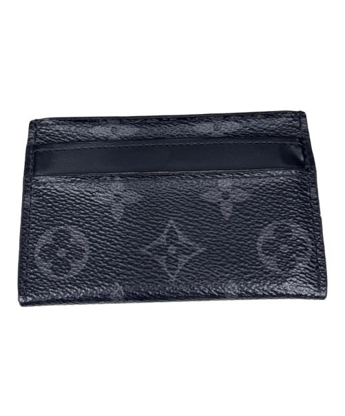 LOUIS VUITTON（ルイ ヴィトン）LOUIS VUITTON (ルイ ヴィトン) カードケース　モノグラム ポルト・カルト・ダブル ブラックの古着・服飾アイテム