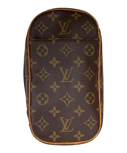 LOUIS VUITTON（ルイ ヴィトン）LOUIS VUITTON (ルイ ヴィトン) ポシェット　ポシェットガンジュ ブラウンの古着・服飾アイテム