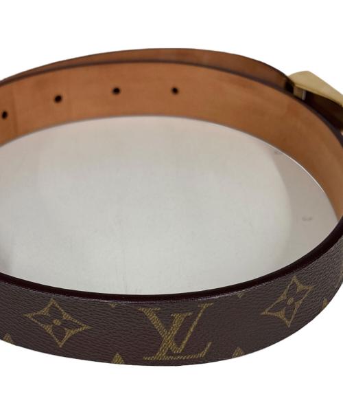 LOUIS VUITTON（ルイ ヴィトン）LOUIS VUITTON (ルイ ヴィトン) ベルト　サンチュールキャレ ブラウンの古着・服飾アイテム