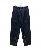 BOTTEGA VENETAボッテガベネタ）の古着「Tricotin Nylon Cargo Pants」｜ブラック