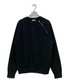 Dior（ディオール）の古着「クールネックジップニット」｜ブラック