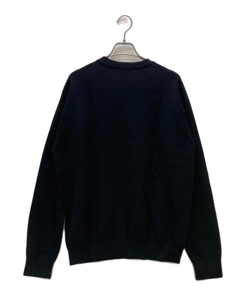 Dior（ディオール）Dior (ディオール) クールネックジップニット ブラック サイズ:Lの古着・服飾アイテム