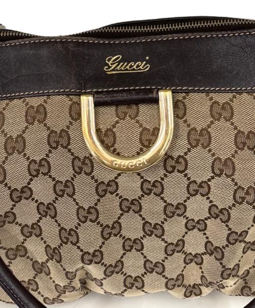 GUCCI（グッチ）GUCCI (グッチ) トートバッグ　GG ベージュ×ブラウンの古着・服飾アイテム