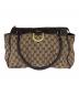 GUCCI（グッチ）の古着「トートバッグ　GG」｜ベージュ×ブラウン