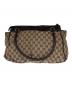 GUCCI (グッチ) トートバッグ　GG ベージュ×ブラウン：47000円