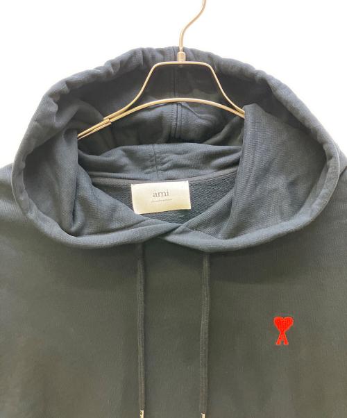 ami（アミ）ami (アミ) プルオーバーパーカー ブラック サイズ:XXLの古着・服飾アイテム