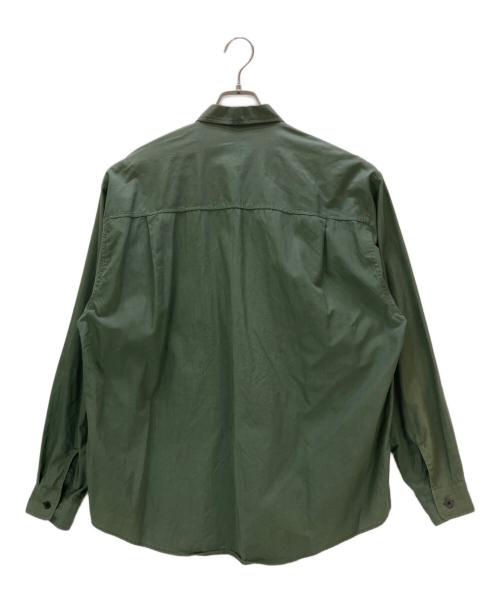 AURALEE（オーラリー）AURALEE (オーラリー) WASHED FINX TWILL BIG SHIRTS グリーン サイズ:4の古着・服飾アイテム